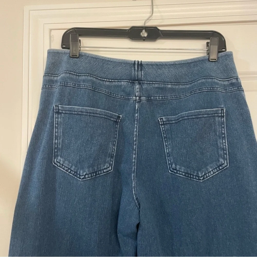 HALARA Blue Flare Wide Leg Jeans 👖 size Large - Picture 6 of 8